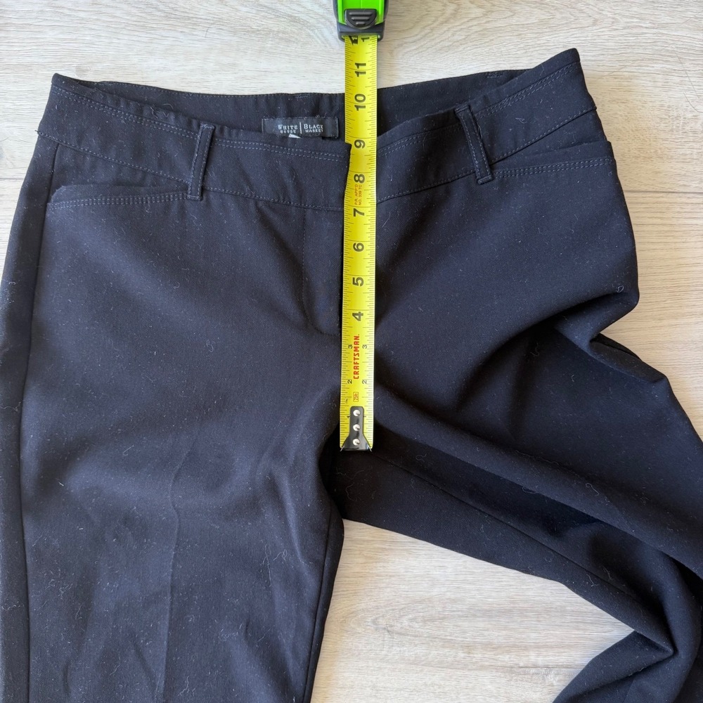 White House Black Market Legacy Modern Boot Stretch Black Career Pants 6R EUC - Picture 11 of 13